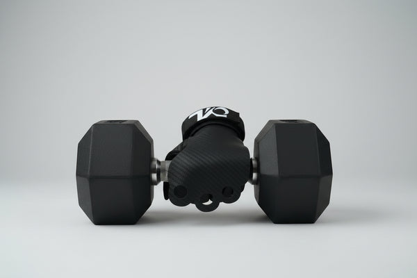 Leather weight lifting glove close-up showing padding