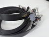 Black split leather belt