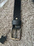 Premium black leather belt