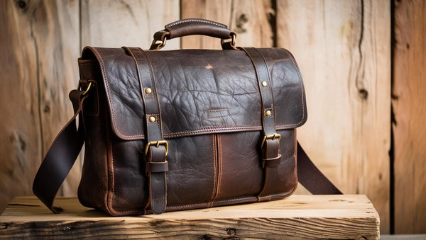 Vintage Leather Messenger Bag