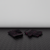 Pink leather workout glove in a clean product presentation