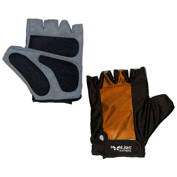 Moon split colors cycling gloves - MoonLightLeathers