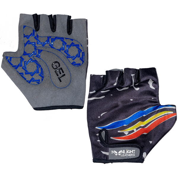 Moon Rings kids cycling gloves - MoonLightLeathers