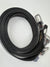 Black split leather belt