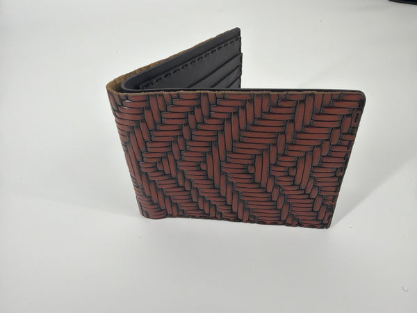 Pattern leather wallet